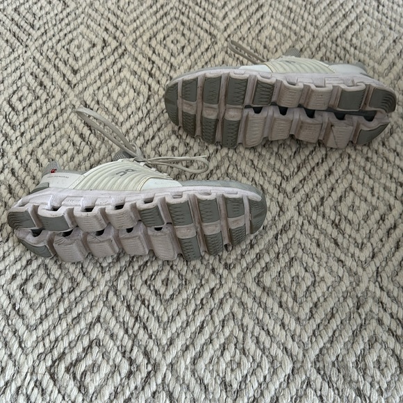 On Running Cloudswift White & Grey Sneakers - Picture 3 of 3